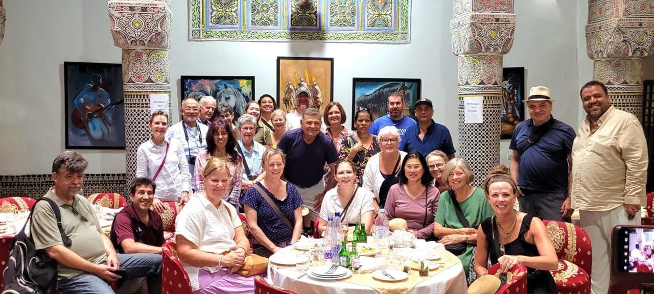 A group of travelers exploring Morocco together with Perfect Trip