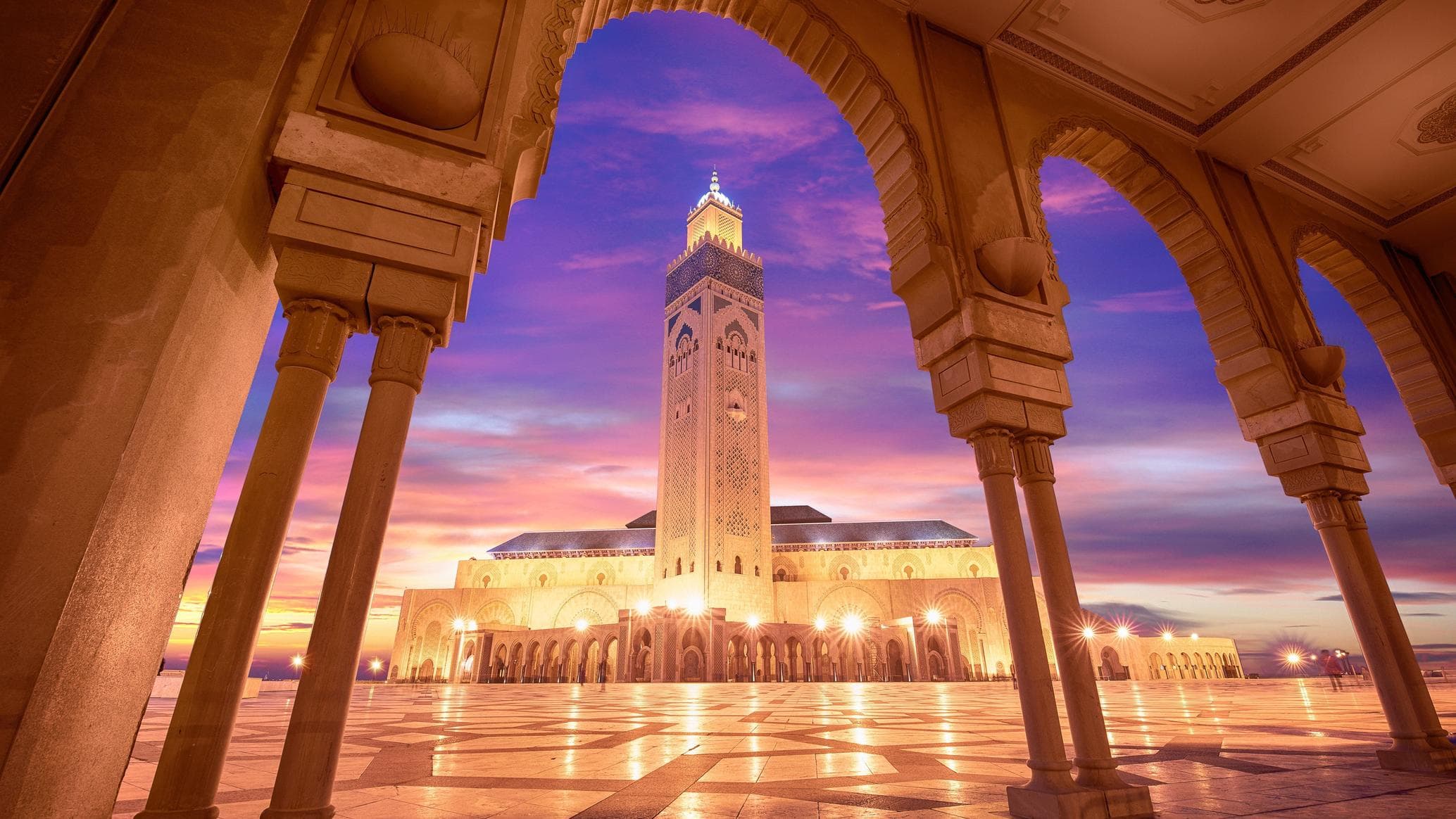 Hassan II Mosque exterior in Casablanca